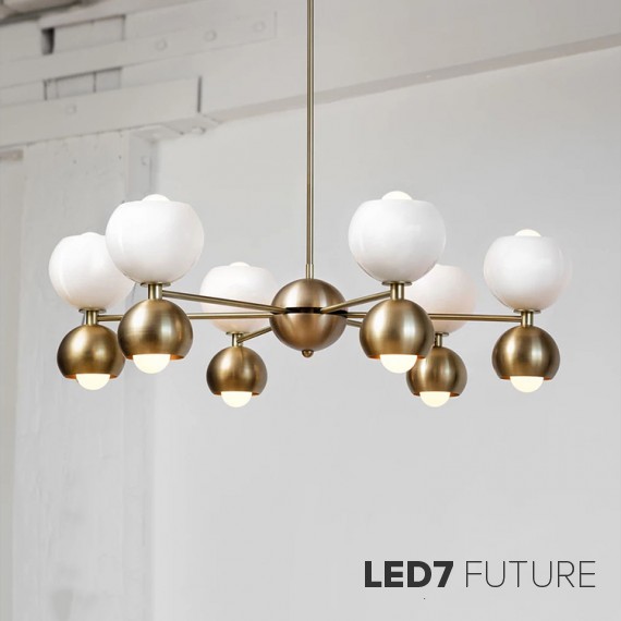 Loft Industry Modern - Deco Balls Chandelier V2